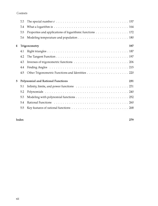 Active Preparation for Calculus - Page xii